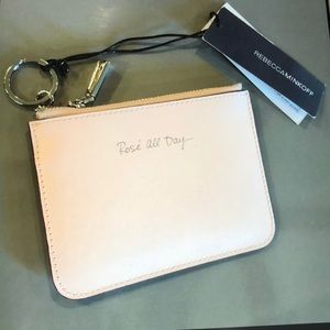 Rebecca Minkoff Pink Cory Pouch Key Ring/New